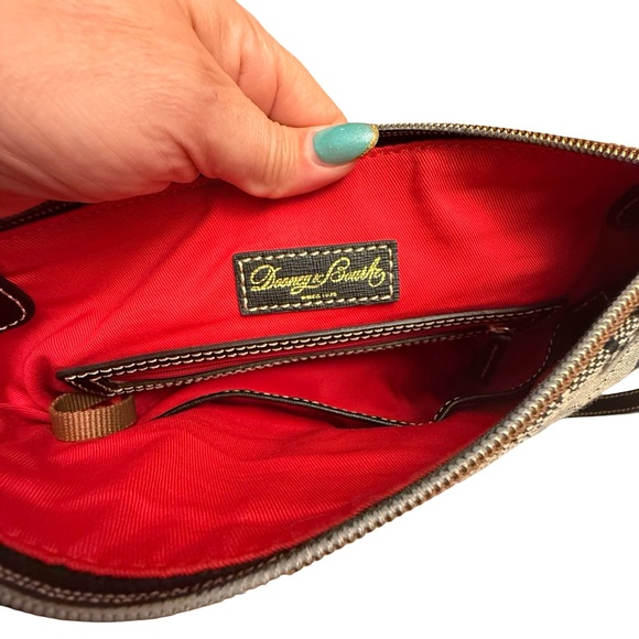 Dooney & Bourke Gray and Black Messenger Bag - Picture 4 of 15